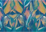  Tablou Canvas Tropical Leaves On Blue Wall, 80x50cm, tabloucanvas584 (tabloucanvas584/50x80cm)