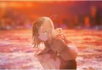  Poster Anime Angel Girl Sitting, 61x90cm, poster1689 (poster1689)