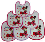 Kids Licencing Minnie egér baba előke 6 darab/csomag - pamut előke - világosrózsaszín-rózsaszín-sötétrózsaszín-pink-piros-lila - aruvarazs - 3 060 Ft