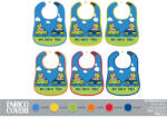 Kids Licencing Enrico Coveri baba előke 6 darab/csomag - pamut előke 30 x 18 cm - kék