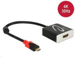 Delock 62999 Adapter USB Type-C csatlakozódugóval > HDMI csatlakozóhüvellyel (DP váltakozó mód) 4K 30 Hz (DL62999) (DL62999)