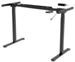 ASSMANN - sit/standing desk frame - black, RAL 9011 (DA-90430) (DA-90430)