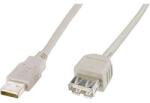ASSMANN USB kábel 2.0 dugó A - 1x 1.80 m Bézs Digitus (AK-300202-018-E) (AK-300202-018-E)