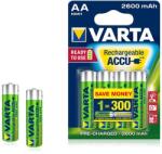 VARTA Ready To Use AA Ni-Mh 2600 mAh ceruza akku (4db/csomag) (5716101404) (5716101404)