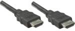 Manhattan HDMI Csatlakozókábel [1x HDMI dugó - 1x HDMI dugó] 1.00 m Fekete (323192) (323192)
