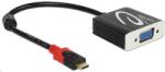 Delock 62994 Adapter USB Type-C csatlakozódugóval > VGA csatlakozóhüvellyel (DP váltakozó mód) (DL62994) (DL62994)
