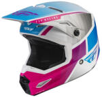 FLY Racing Motocross sisak FLY Racing Kinetic Drift rózsaszín-fehér-kék