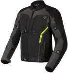Rebelhorn Borg motoros kabát fekete-sötétszürke-neon sárga