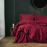 Cottonbox® Lenjerie pat premium satin de lux, Cotton Box, Elegant Claret Red Lenjerie de pat