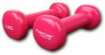 TUNTURI Gyakorló súlyzók 2x0, 5 kg rózsaszín súlyzók 0, 5 kg