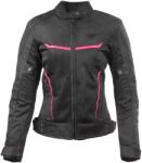 RSA Geaca moto dama RSA Runway negru-roz (RSABURUNWBPD)