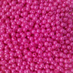 CsimpiStore Dekor Gyöngy metál fényű sötét rózsaszín (8mm, Műanyag) 20g/csomag