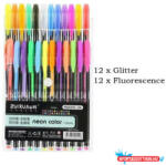 Cuki Neon zselés toll szett (24db) (ADD-015-04)