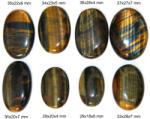  Cabochon Ochi de Tigru - Oval - 29-37x18-27x4-7 mm - 1 Buc
