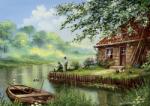 Art Puzzle - Puzzle Pescuit pe inserat - 500 piese Puzzle