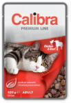 Calibra 100g Calibra Cat Pouch Premium Chicken and Beef, hrana umeda pentru pisici