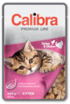 Calibra NOU 100g Calibra Cat Pouch Premium Kitten Turkey and Chicken, hrana umeda pentru pui de pisica