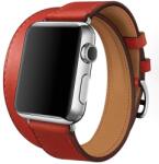 Innocent Double Leather Strap Apple Watch Band 42/44/45mm - Red