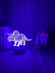 Kids Licencing 3D LED lámpa - Dínó lámpa távirányítóval