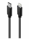 ACME CB1061 USB-C - Lightning töltő és adatkábel, 1 m, Fekete