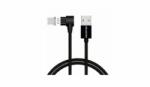 SWISSTEN Arcade mágneses adat- és töltőkábel USB-USB-C, 1, 2 m, fekete (71528100)