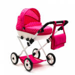 Játék babakocsi - New Baby COMFORT rózsaszín pöttyös