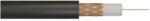Rg-59 Koax kábel RG-59 75Ohm 0.59mm fekete réz tömör-belső vezető 4.5mm (RG-59)