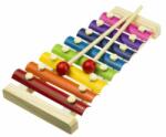  Dulcimer din lemn educațional colorat (KX7545) Instrument muzical de jucarie