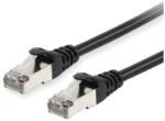 Equip 606102 hálózati kábel Fekete 0, 5 M Cat6a S/FTP (S-STP) (606102) (606102)