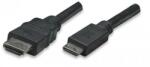 TECHLY 1.8m HDMI HDMI kábel 1, 8 M HDMI A-típus (Standard) HDMI Type C (Mini) Fekete (ICOC-HDMI-B-015) (ICOC-HDMI-B-015)