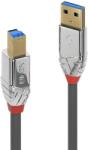 Lindy 36664 USB kábel 5 M USB 3.2 Gen 1 (3.1 Gen 1) USB A USB B Szürke (36664) (36664)