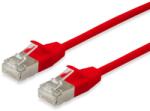 Equip 606143 hálózati kábel Vörös 0, 5 M Cat6a F/FTP (FFTP) (606143) (606143)