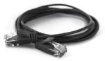 Wantec UTP CAT6a Patch kábel 5m - Fekete (7317) (7317)