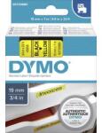DYMO feliratozószalag D1, 19mm, sárga/fekete, S0720880 (S072880)