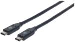 Manhattan 354899 USB kábel 0, 5 M USB 3.2 Gen 2 (3.1 Gen 2) USB C Fekete (354899) (354899)