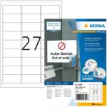 HERMA Etiketten A4 weiß 63, 5x29, 6 mm ablösb. Papier 2700 St. (10300) (10300)