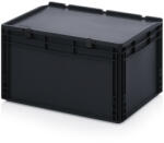 AUER Packaging Esd Euro Tárolóláda Zsanéros Fedéllel Esd Ed 64/32 Hg (ESD_ED_64_32_HG)