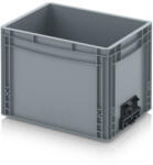 AUER Packaging Euro láda zárt, összekapcsoló rendszerrel EG VL 43/32 HG (EG_V_43_32_HG)