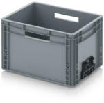 AUER Packaging Euro láda zárt, összekapcsoló rendszerrel EG VL 43/27 HG HO (EG_V_43_27_HG_HO)