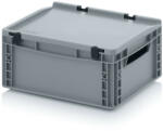 AUER Packaging Euro Műanyag Láda Zsanéros Tetővel Ed 43/17 (ED_43_17)