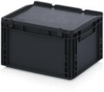 AUER Packaging Esd Euro Tárolóláda Zsanéros Fedéllel Esd Ed 43/22 Hg (ESD_ED_43_22_HG)