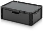 AUER Packaging ESD Euro Tárolóláda Zsanéros Fedéllel ESD ED 64/22 HG HO (ESD_ED_64_22_HG_HO)