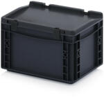 AUER Packaging Esd Euro Tárolóláda Zsanéros Fedéllel Esd Ed 32/17 Hg (ESD_ED_32_17_HG)