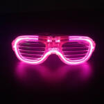  Hideg fényű, led party szeműveg, rózsaszín (5995206010432)