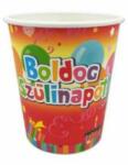  Boldog Szülinapot Színes Parti Pohár - 6 db-os