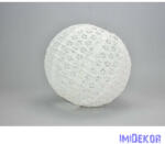  Papír lampion 25 cm - Fehér Csipkés