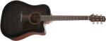Ibanez AAD50CE Transparent Charcoal Burst