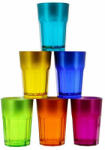 Borgonovo MEDINA üditős pohár 38 cl. 6 darabos-6 különböző színben-Hollywood