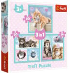 Trefl Cuki cicák 3 az 1-ben puzzle 20,36,50 db-os (34862)