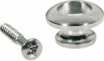 Boston EP-S-N strap buttons, metal, with screw, v-model, diameter 15mm, 2-pack, nickel